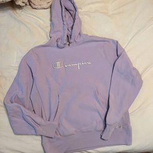 Champion Reverse Weave Purple Hoodie